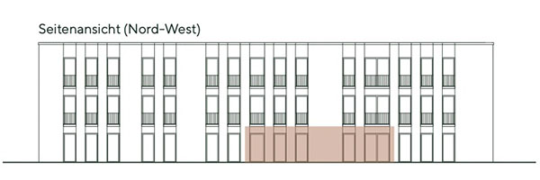 Frontansicht Wohnung 2
