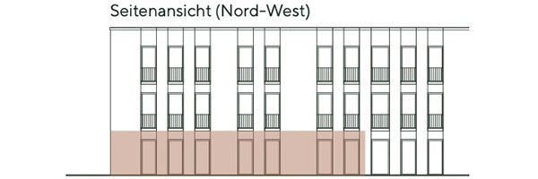 Frontansicht Wohnung 3