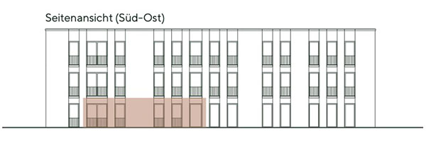 Frontansicht Wohnung 5