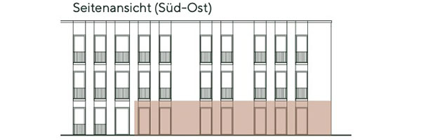 Frontansicht Wohnung 6
