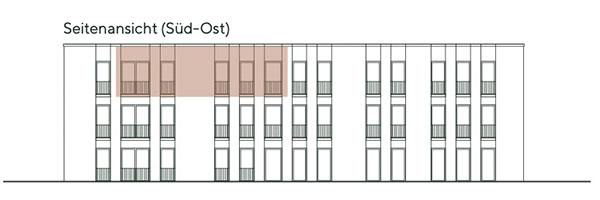 Frontansicht Wohnung 5
