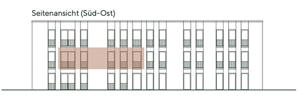Frontansicht Wohnung 5