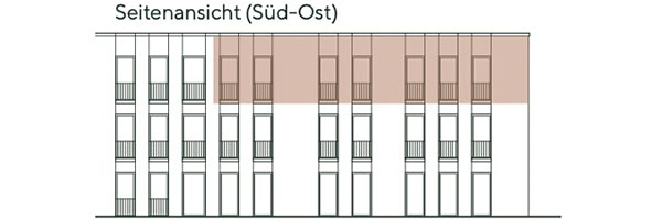 Frontansicht Wohnung 6