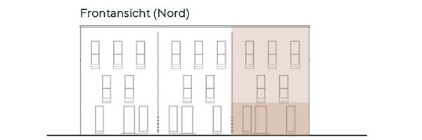 Frontansicht Wohnung 1