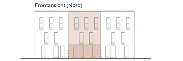 Frontansicht Wohnung 2