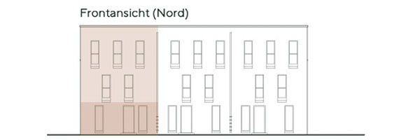 Frontansicht Wohnung 3