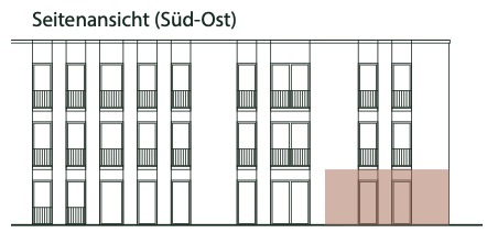 Frontansicht Wohnung 7