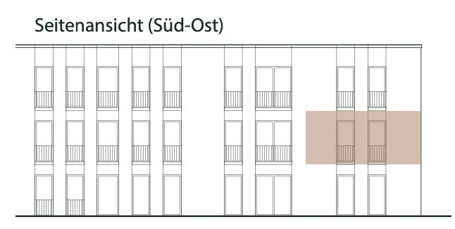 Frontansicht Wohnung 7
